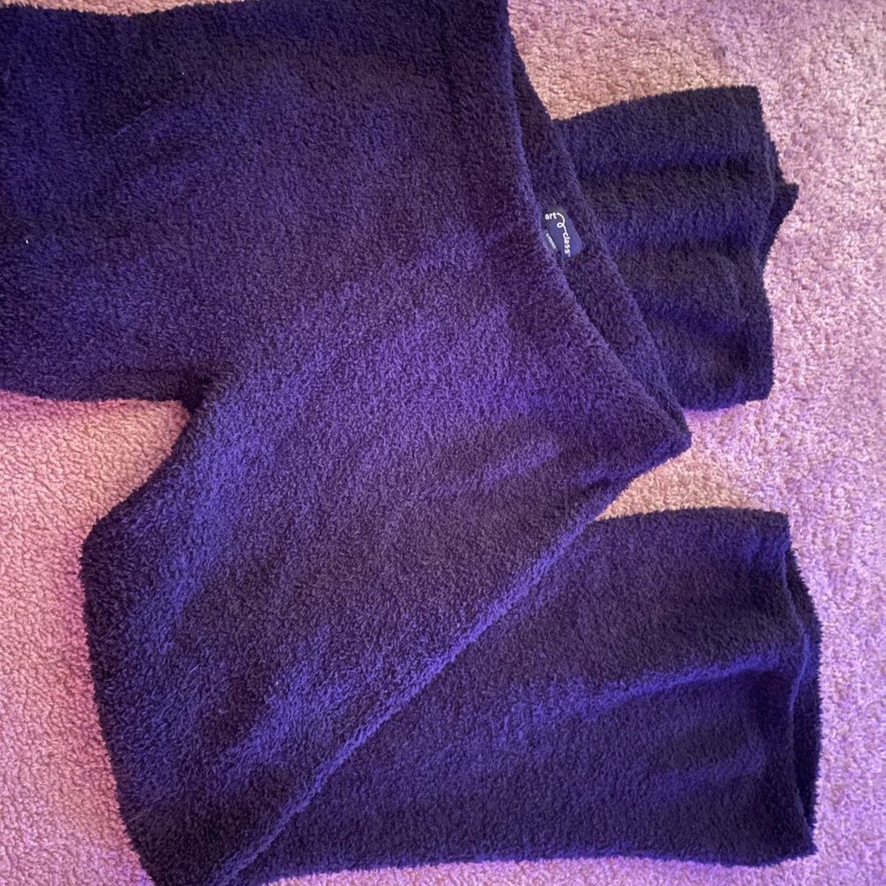 Flared Black fuzzy pants